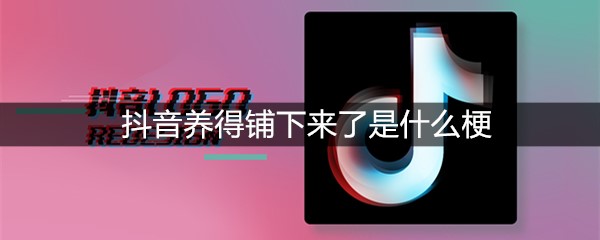 抖音养得铺下来了是什么梗