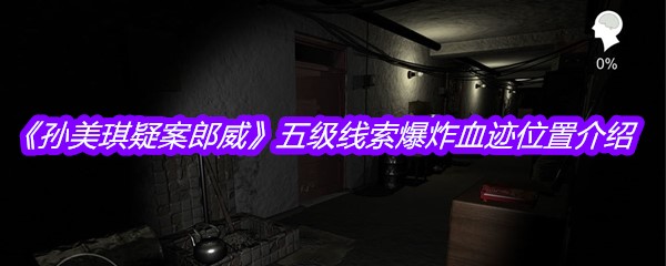 《孙美琪疑案郎威》五级线索爆炸血迹位置介绍