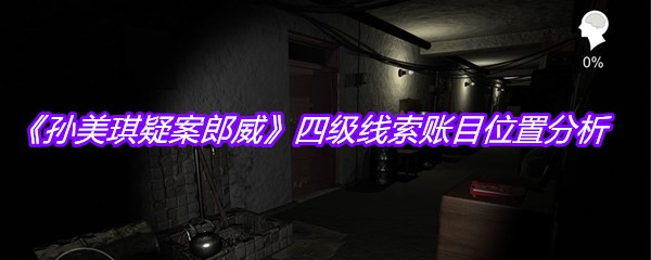 《孙美琪疑案郎威》四级线索账目位置分析