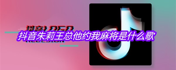 抖音朱莉王总他约我麻将是什么歌