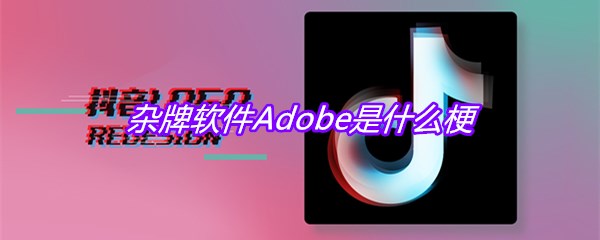 杂牌软件Adobe是什么梗