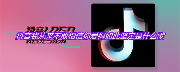 抖音我从来不敢相信你爱得如此坚定是什么歌