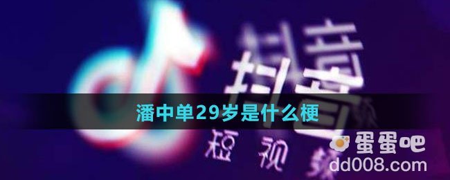 潘中单29岁是什么梗