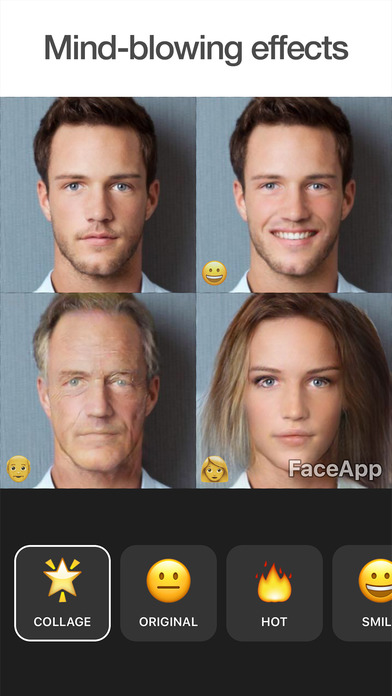 faceapp截图