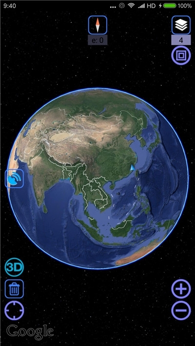 谷歌超清实时卫星地图截图