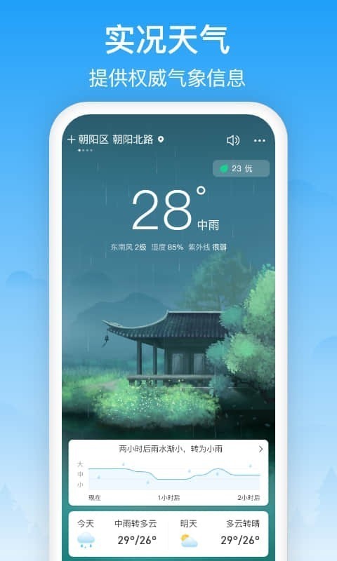 相雨天气截图