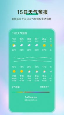 黄历天气预报截图