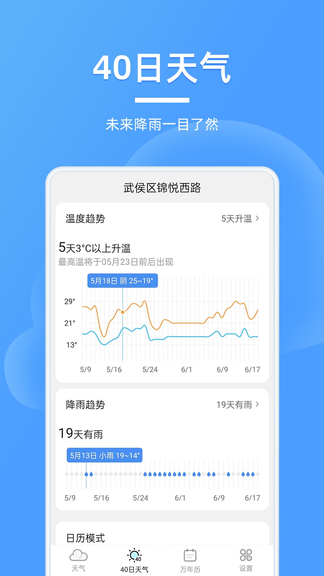 万能天气预报截图