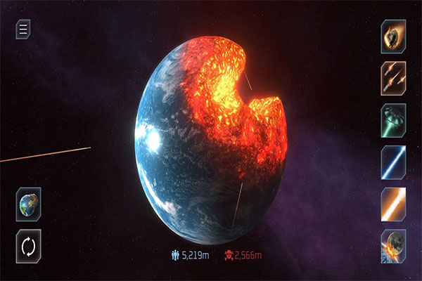 星球爆炸模拟器内置菜单国际版截图