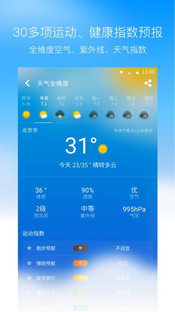 奈斯天气截图