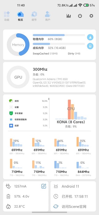 scene6帧率显示器截图